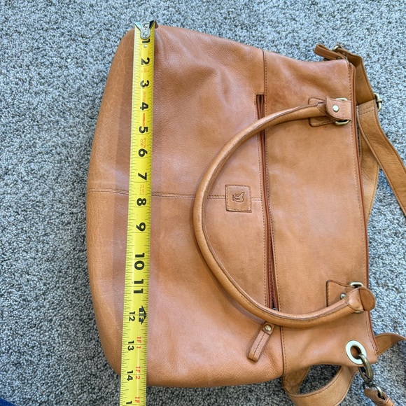 MiLO Genuine Leather RFID Perforated Elena Buckskin Tote Bag Retail $558 - Picture 12 of 13